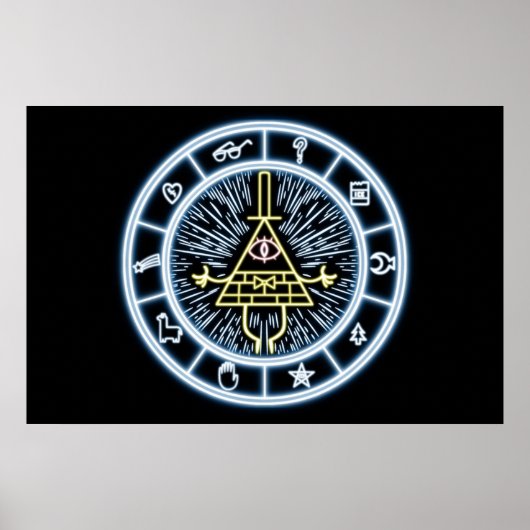 Poster Gravity Falls Bill Cipher Wheel (Devant)