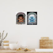 Poster Gravure à deux célestes (Cuisine)