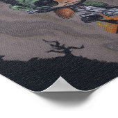 Poster gravure d'art en masques (Coin)