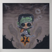 Poster gravure d'art en masques (Devant)