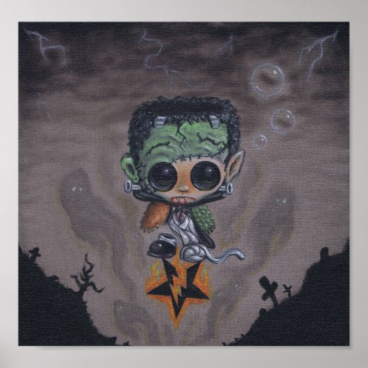 Poster gravure d'art en masques (Devant)