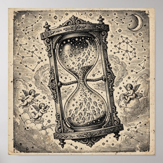 Poster Gravure de l'Heure de Verre des Âmes — Art de la G (Devant)