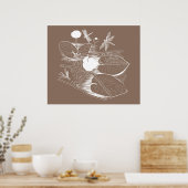 Poster Gravure de nénuphars (Cuisine)