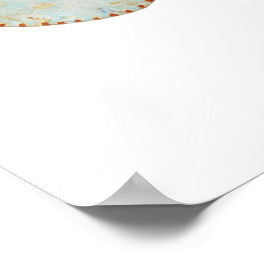 Poster gravure de papillon peint au cirque (Coin)