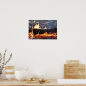 Poster Gravure du journal (Cuisine)