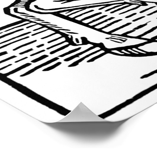 Poster Gravure médiévale Knight (Coin)