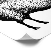 Poster Gravure sur mouton (Coin)