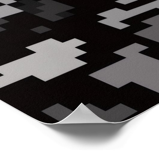 Poster Gray abstract (Coin)