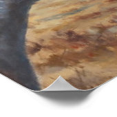 Poster Gray Arabian Horse Art Imprimer (Coin)