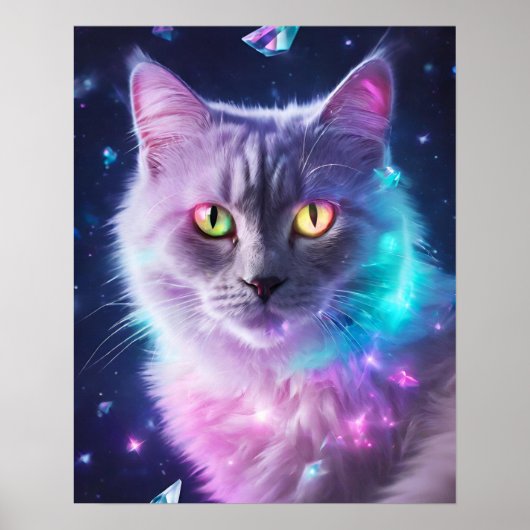 POSTER GRAY CAT RAINBOUR ARGENT (Devant)