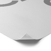 Poster Gray Gardez le calme et continuer (Coin)