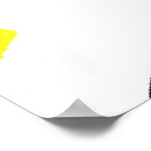 Poster Gray jaune géométrique (Coin)