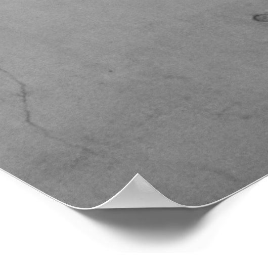 Poster Gray metal galvanized sheet (Coin)