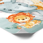 Poster Gray Mint Watercolor Cute (Coin)