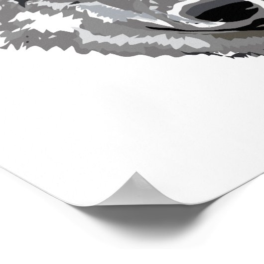 Poster Gray Wolf Design (Coin)