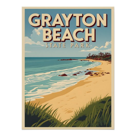 Poster Grayton Beach State Park - Floride (Devant)