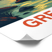 Poster Great Bear Rainforest Canada Illustration Voyage (Coin)