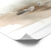 Poster Great Blue Heron Oiseau Art Imprimer l'affiche (Coin)