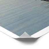 Poster Great Blue Heron Reflection Wildlife Bird Photo (Coin)