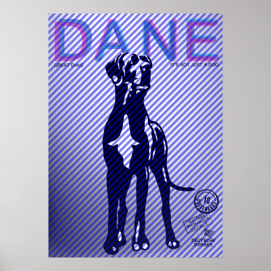 Poster Great Dane (Devant)