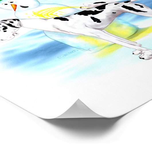 Poster Great Dane BTG Harlequin UC (Coin)