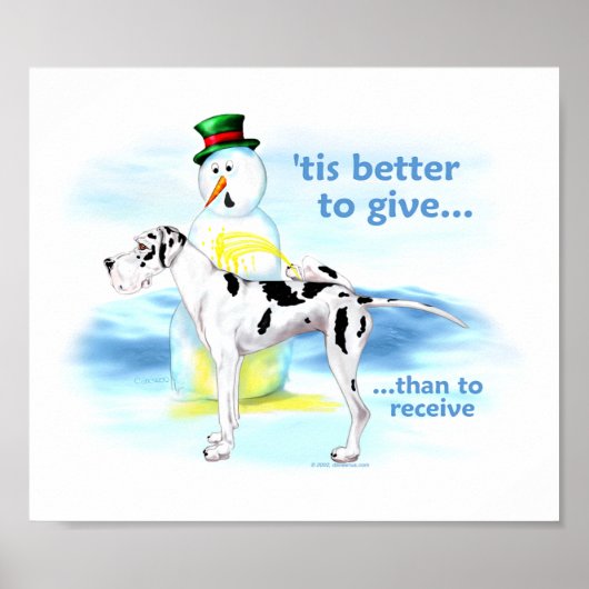 Poster Great Dane BTG Harlequin UC (Devant)