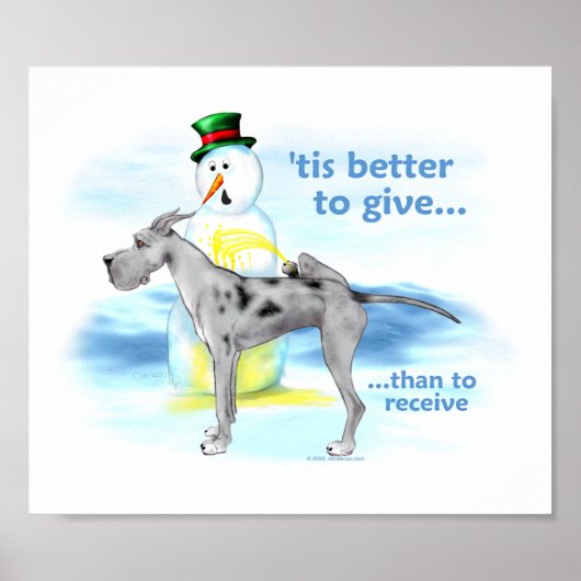 Poster Great Dane BTG Merle (Devant)