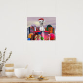 Poster Great Dane Christmas Surprise Merle (Cuisine)