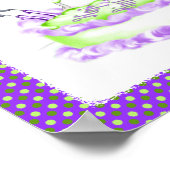 Poster Great Dane Harlequin gâteau d'anniversaire (Coin)
