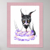 Poster Great Dane Mantle gâteau d'anniversaire (Devant)