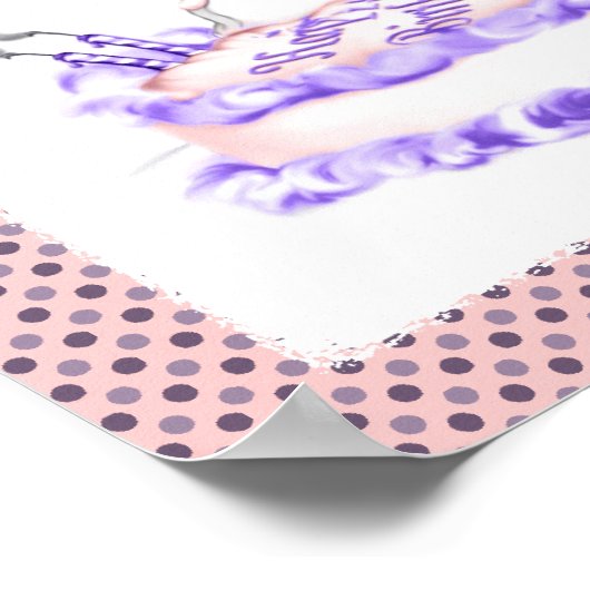 Poster Great Dane Mantle gâteau d'anniversaire (Coin)