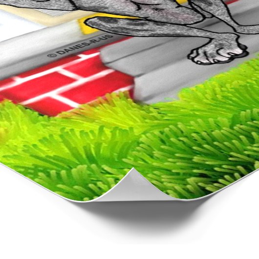 Poster Great Dane SPIT Merle (Coin)