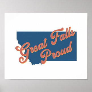 Poster Great Falls Fier - Great Falls, Montana imprimer