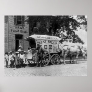 Poster Great Falls Ice Company, 1890s