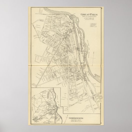 Poster Great Falls, Somersworth (Devant)