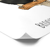 Poster Great hornbill bird cartoon illustration  (Coin)