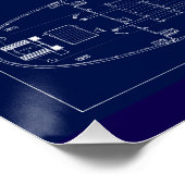 Poster Great Lakes Freighter Lake Fernando Blueprint (Coin)