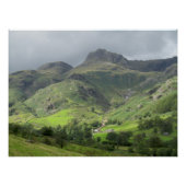Poster Great Langdale Valley, Lake District, Angleterre (Devant)