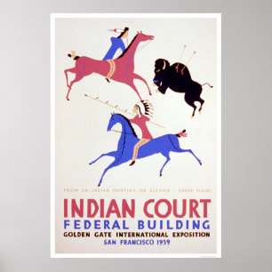 Poster Great Plains Indian 1939 WPA