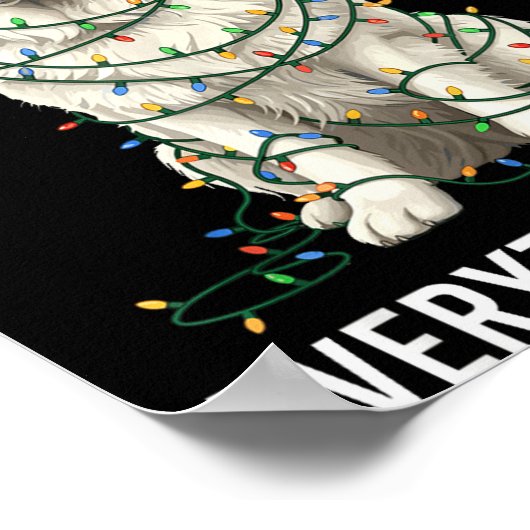 Poster Great Pyrenees Christmas I'm Fine Everything Is Fi (Coin)