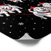 Poster Great Pyrenees Dog Xmas Pajama Matching Santa Clau (Coin)