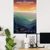 Poster Great Smoky Mountains (Bureau à domicile)