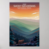 Poster Great Smoky Mountains (Devant)