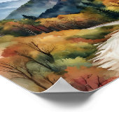 Poster Great Smoky Mountains Aquarelle Art (Coin)