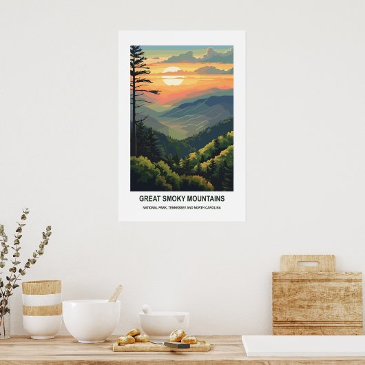 Poster Great Smoky Mountains National Park Tennessee USA (Cuisine)