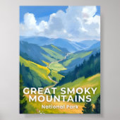 Poster Great Smoky Mountains National Park Travel (Devant)