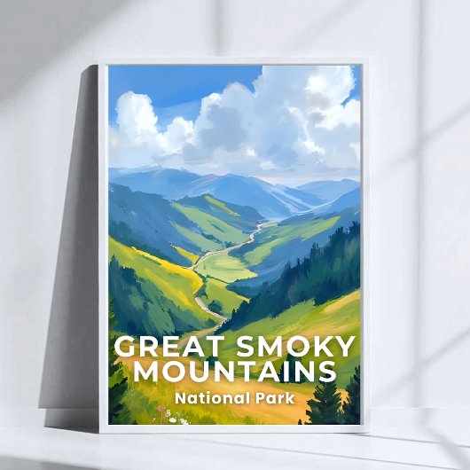Poster Great Smoky Mountains National Park Travel