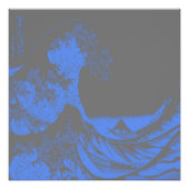 Poster Great Wave Blue & Grey (Devant)