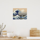 Poster Great Wave Kanagawa Japanese Painting (Cuisine)