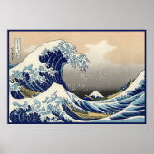 Poster Great Wave off Kanagawa & Mount Fuji Japan Sea (Devant)
